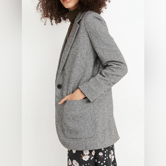 NEW Madewell Larsen Blazer in Herringbone!!! - Picture 3 of 9